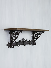 Knagerække med 5 kroge og hylde 58x20x22 cm by C&E