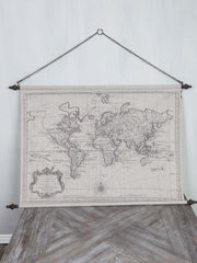 Verden vægkort 130x87x4 cm by C&E