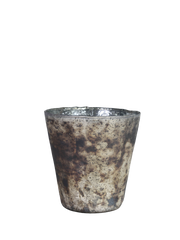 Glaspotte Generøs sølv 15x15 cm by T&T