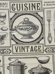 Vægdekoration vintage køkken 80x2x100 cm by C&E