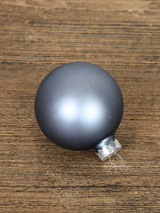 Glas Kugel Steinblau Mat – 60 mm by T&T