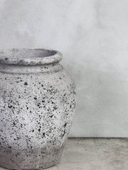 Rustik stor vase Dekorativ krukke i autentisk stentøjslook by C&E