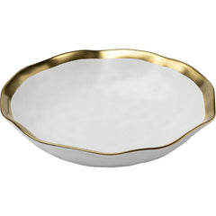 Dyb tallerken med guld kant Ø20 cm Elegant og luksuriøs borddækning by Kare Design