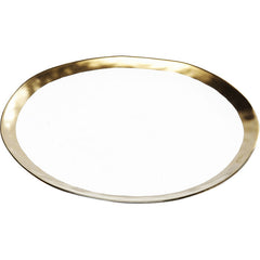 Tallerken med guld kant Ø31 cm Elegant og stilfuld borddækning by Kare Design