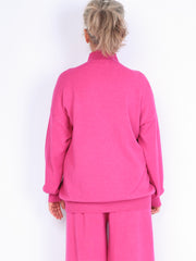 Striktrøje m. høj hals - Str. 38-46 by Krone 1