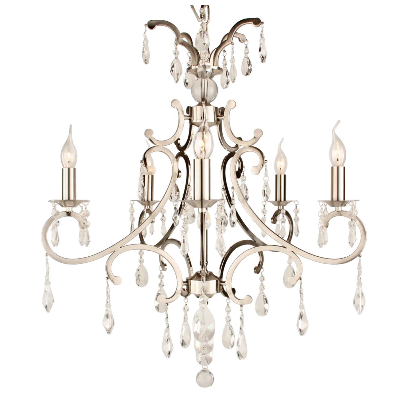 Lysekrone med 5 arme 75x32x70 cm by Collect