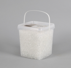 Glassteine klar 4-10 mm i 5L spand Dekorative glaskrystaller by SL