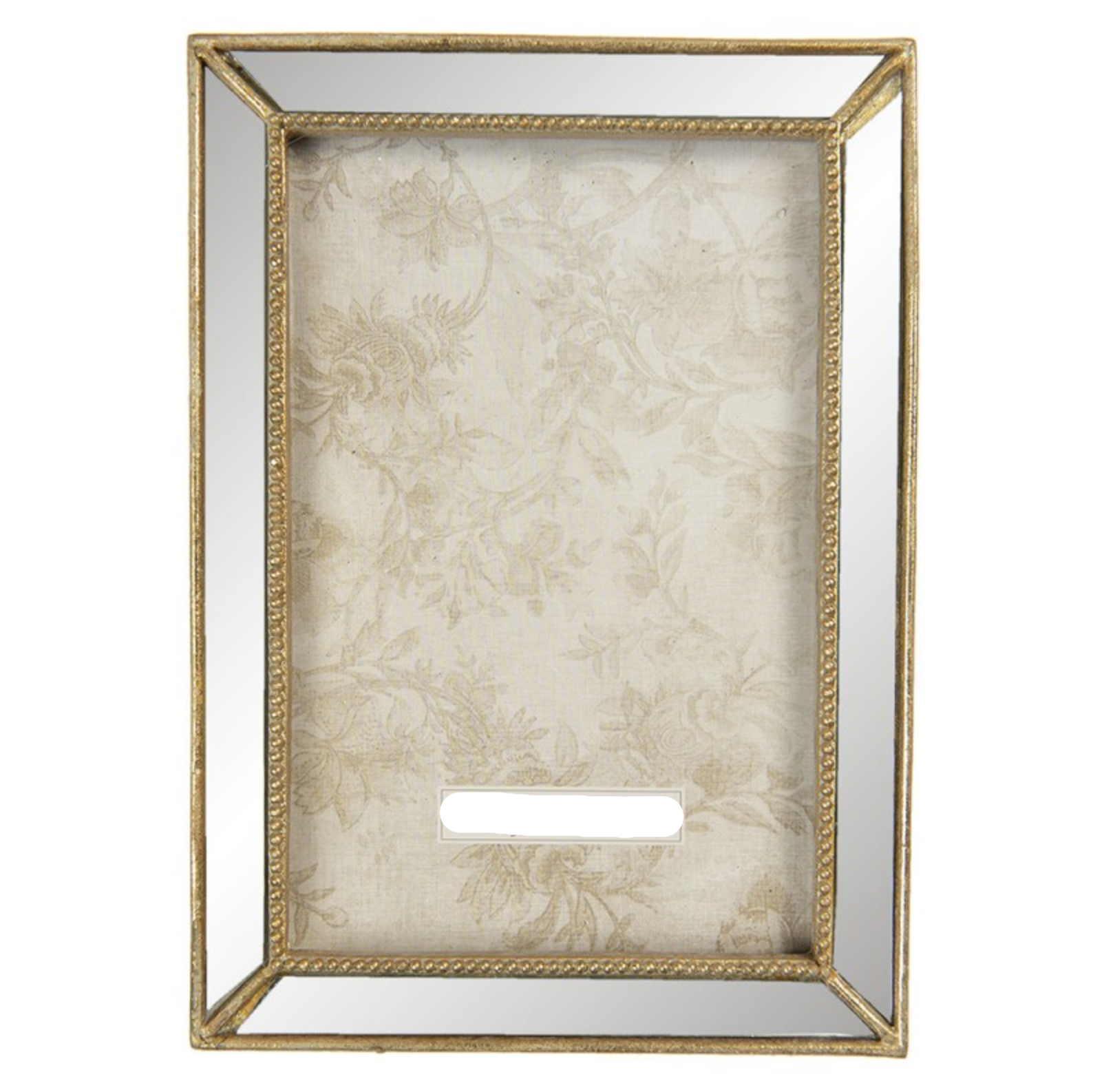 Billedramme med guld kanter – 12x2x17 cm (til foto 10x15 cm) by C&E