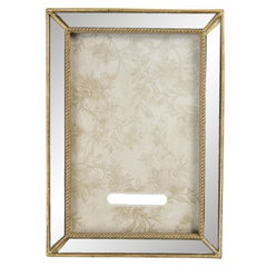 Billedramme med guld kanter – 12x2x17 cm (til foto 10x15 cm) by C&E