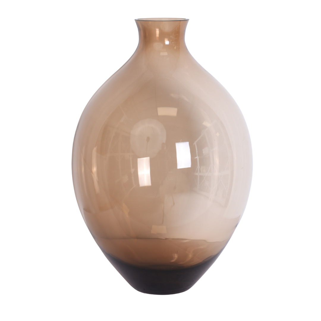 Brun glas vase 35cm by Delta Vertnebs