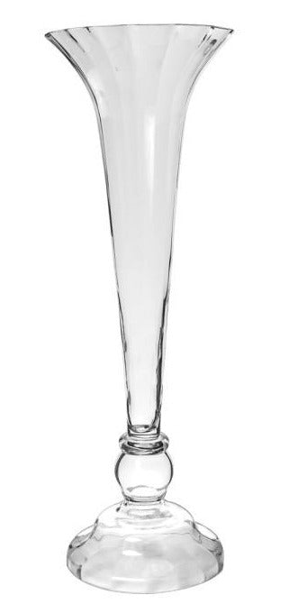 Høj vase med riller 77 cm by Hunter Glassware