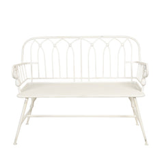 Hvid havebænk 120x53x90 cm by C&E