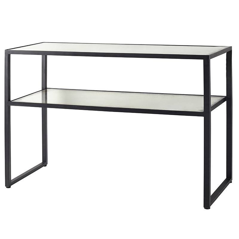 Spejl konsolbord med oxideret glas 80x40x160cm by ByLiving