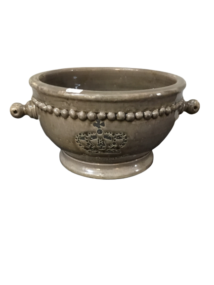 Porcelæn skål – Brun 17 x 29,5 cm by Krone 1