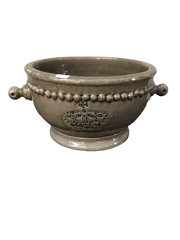 Porcelæn skål – Brun 17 x 29,5 cm by Krone 1