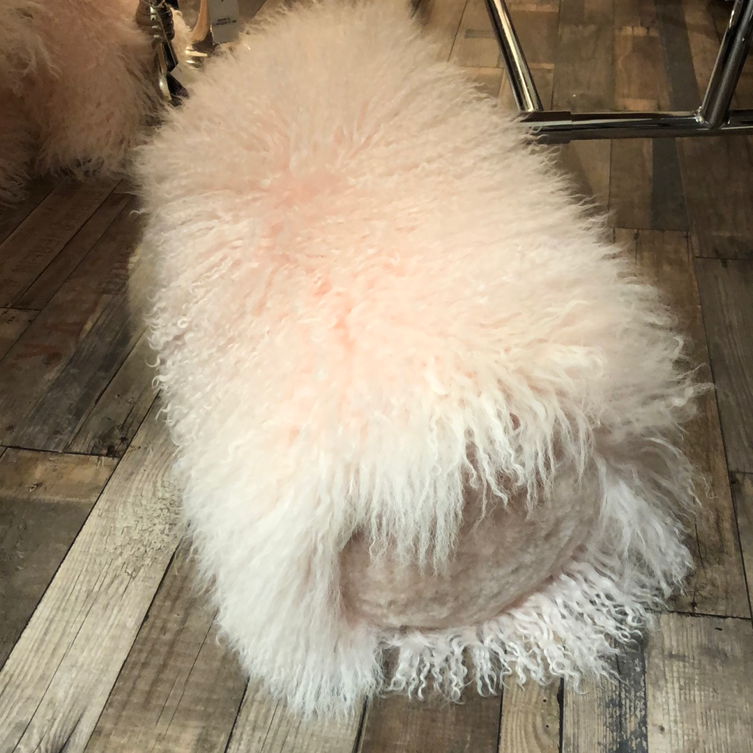 Special Cushion, Bolster Collection, Tibetan Sheepskin, Ø 20, L 52 cm. by Natures Collection