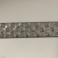 Brunt bælte med bling by Krone 1