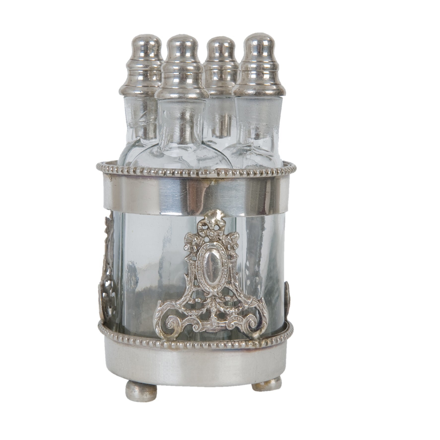 Flaskeholder – inkl. 4 glasflasker by Chic Antique