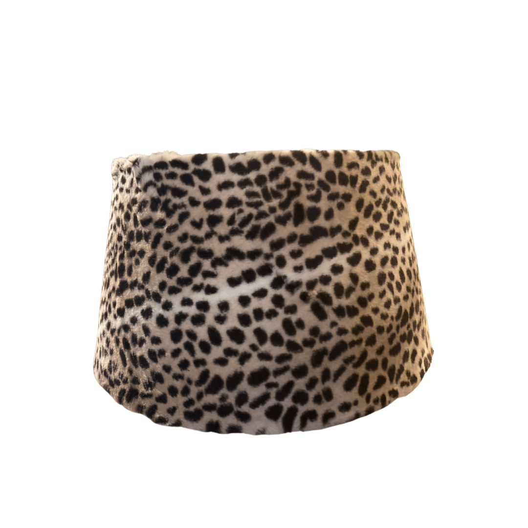 Lampeskærm høj med panterprint 45x35x24 cm by CM