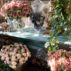 Lille bord – Vintage grøn med patina by Krone 1