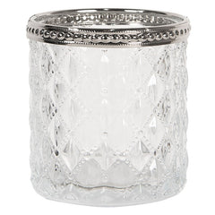 Glas fyrfadsstage – Ø7 x 7 cm