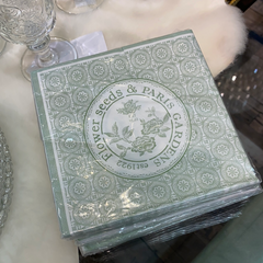 Servietter grønne med mønster Elegant borddækning by Krone 1