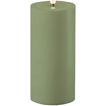 Grøn indendørs Bloklys 15x7,5 cm by Deluxe