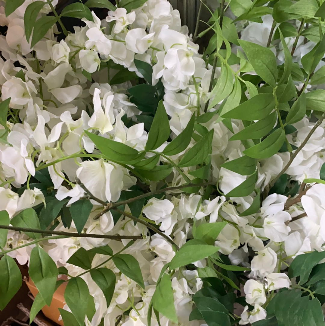 Hvide kunstige blomster Realistisk og vedligeholdelsesfri dekoration by Krone 1