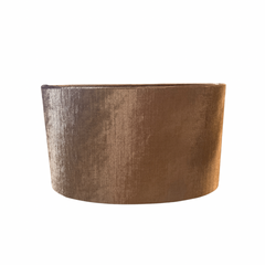 Lampeskærm – Oval cylinder i powder/bronze look 30x14x47 cm by CM