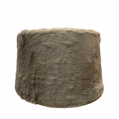 Lampeskærm – Faux fur look i brun/grå (M) by CM