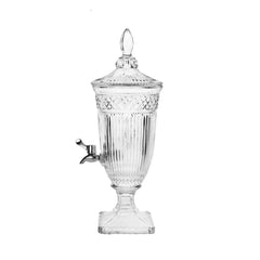 Juicekande med tap 46 cm elegant glaskande til servering af drikkevarer by Krone 1 - Kina