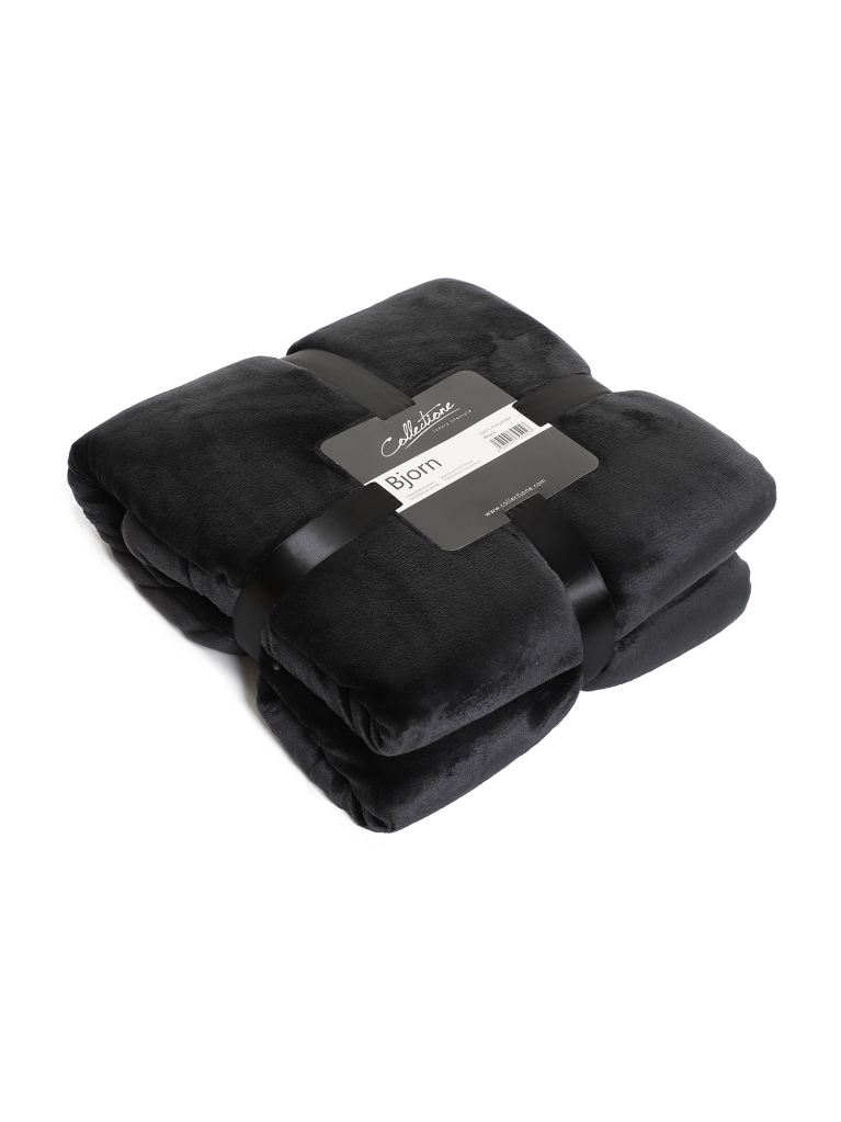 Plaid "Bjorn" 150x200cm sort by Collect