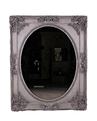 Spejl m. detajler Antik grå 125x158cm by Krone 1