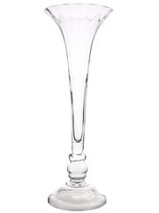 Høj vase med riller 77 cm by Hunter Glassware