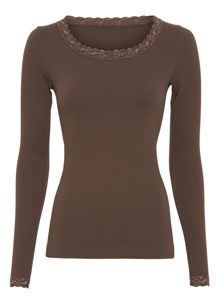 Tim & Simonsen Frida rib Top LS by Tim og Simonsen