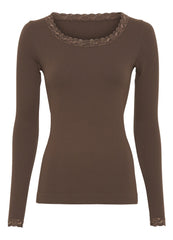 Tim & Simonsen Frida rib Top LS by Tim og Simonsen