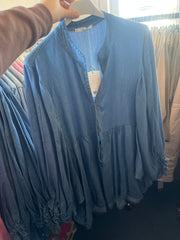 Tencel skjorte med elastik