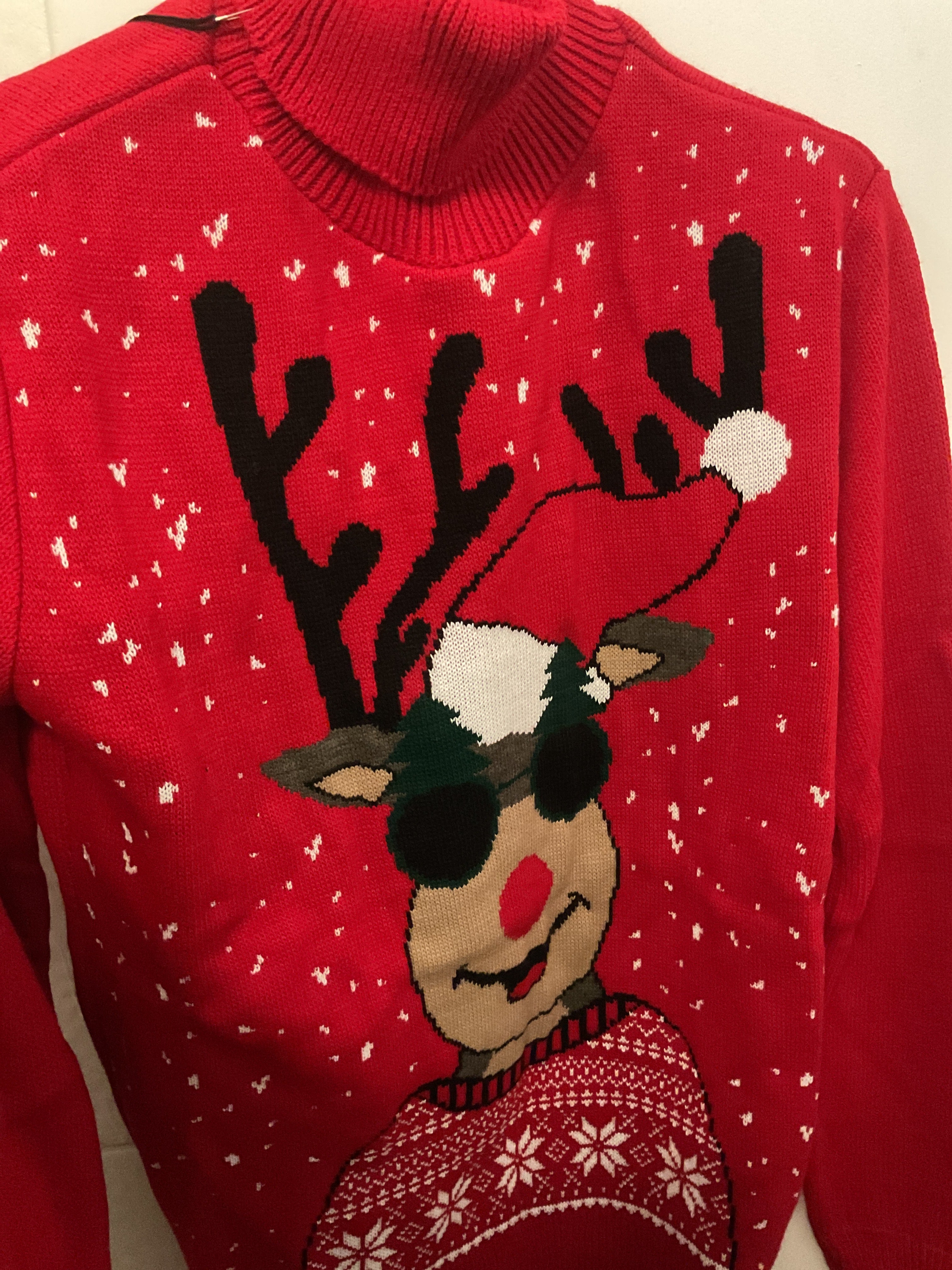 Julestrik rullekrave - Rudolf med solbriller by Krone 1