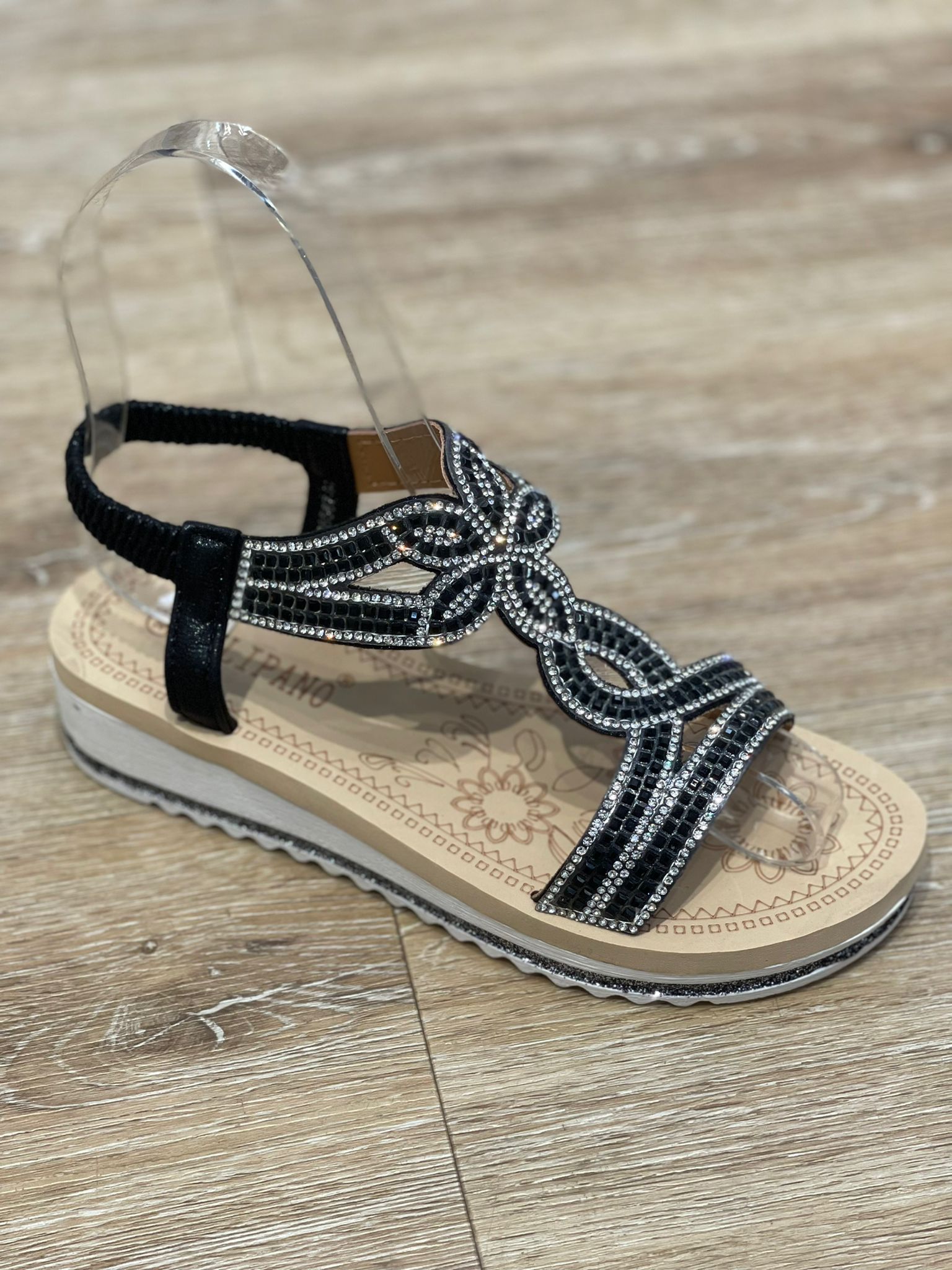 Sandaler med blød bånd bling by Krone 1