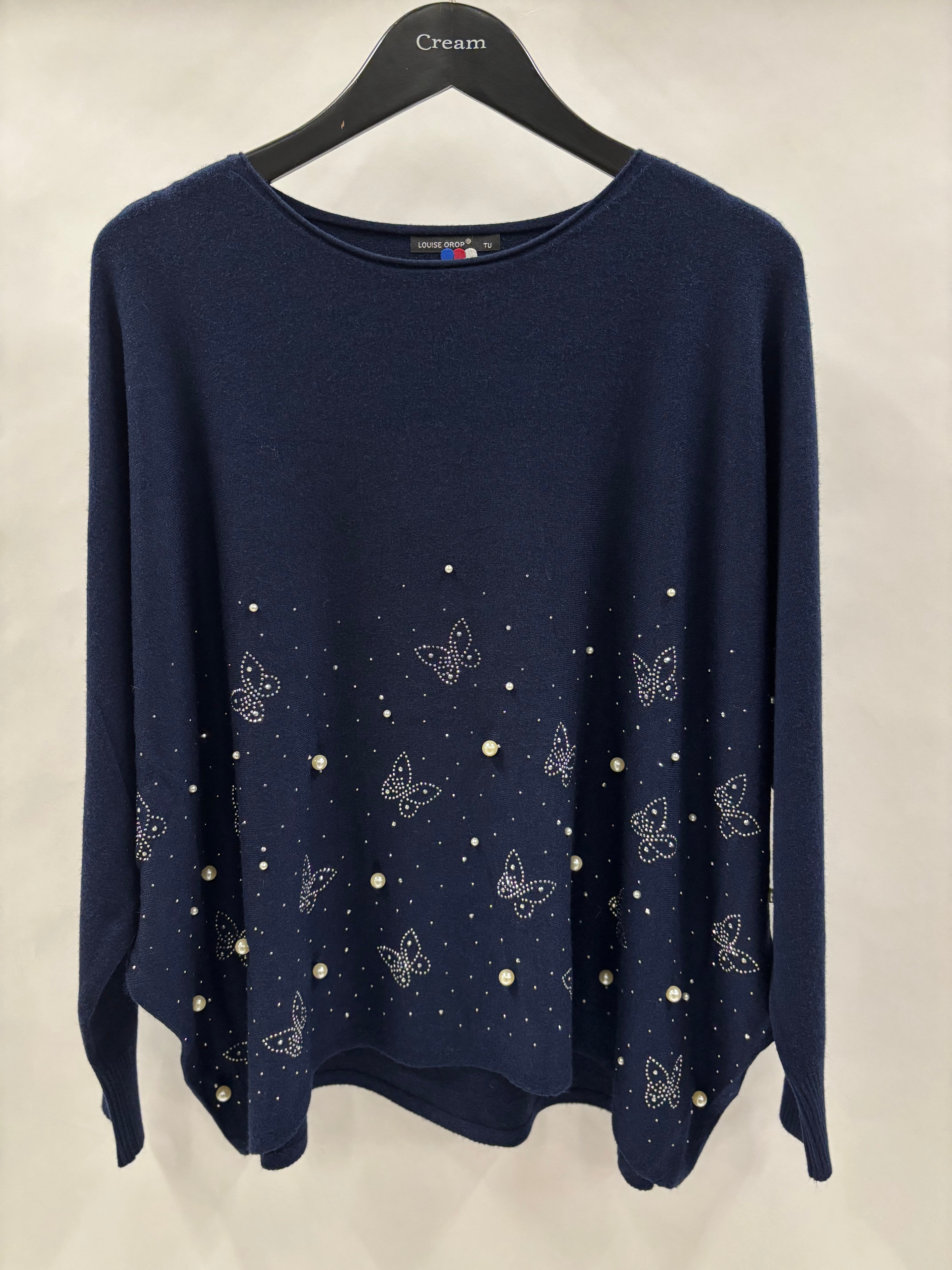 Strikbluse, Sommerfugle