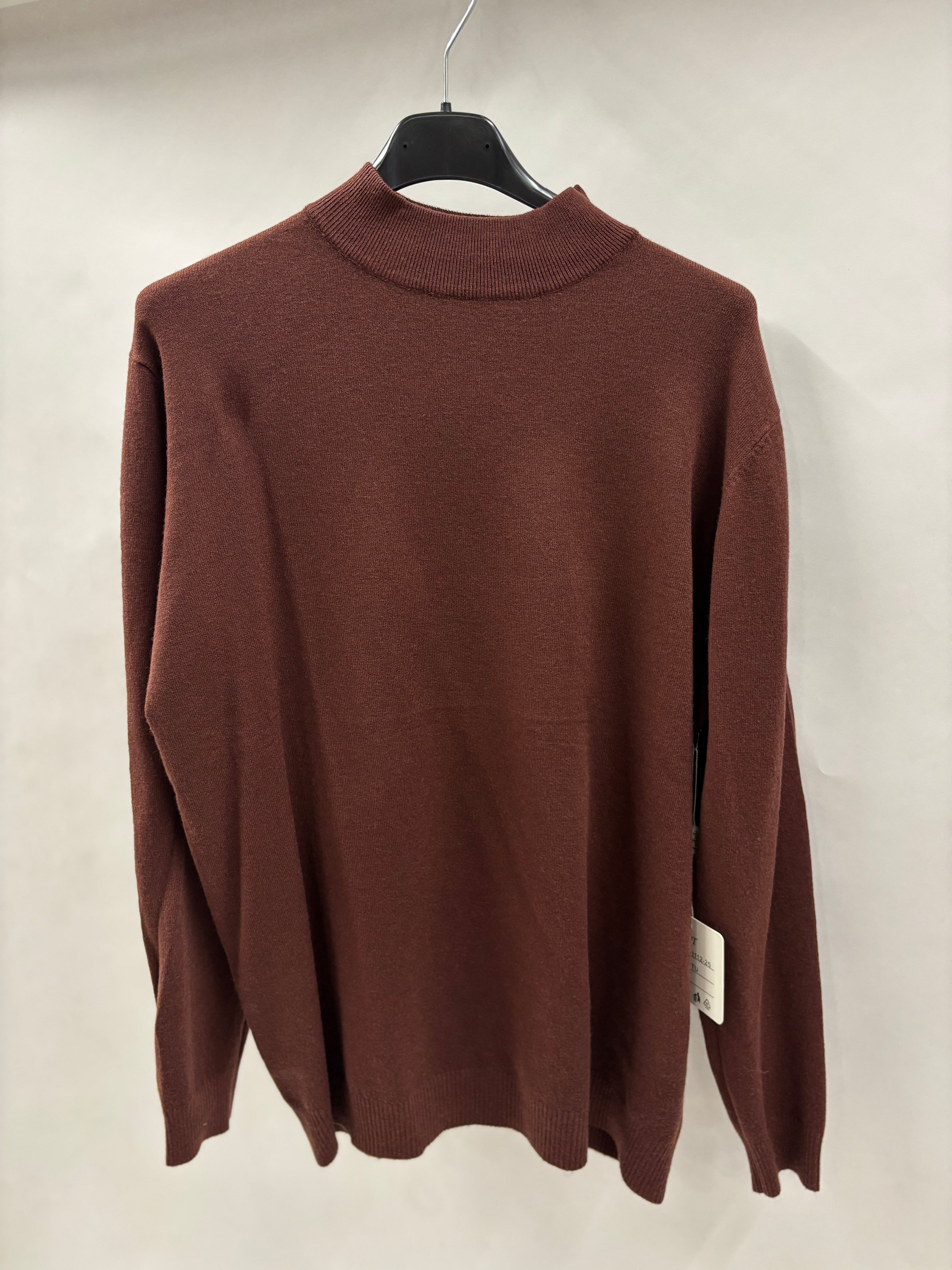 Højhalset Ensfarvet Bluse - Brystmål 120cm