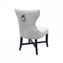 Dining chair Ashley heavy white w/ring 58x65x97