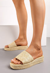 Plateau flet mules sandaler