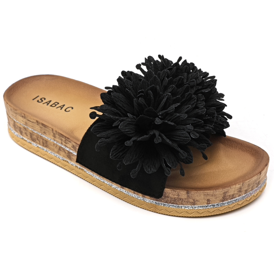 Sandal med blomster front
