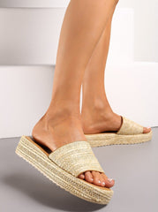 Plateau flet mules sandaler