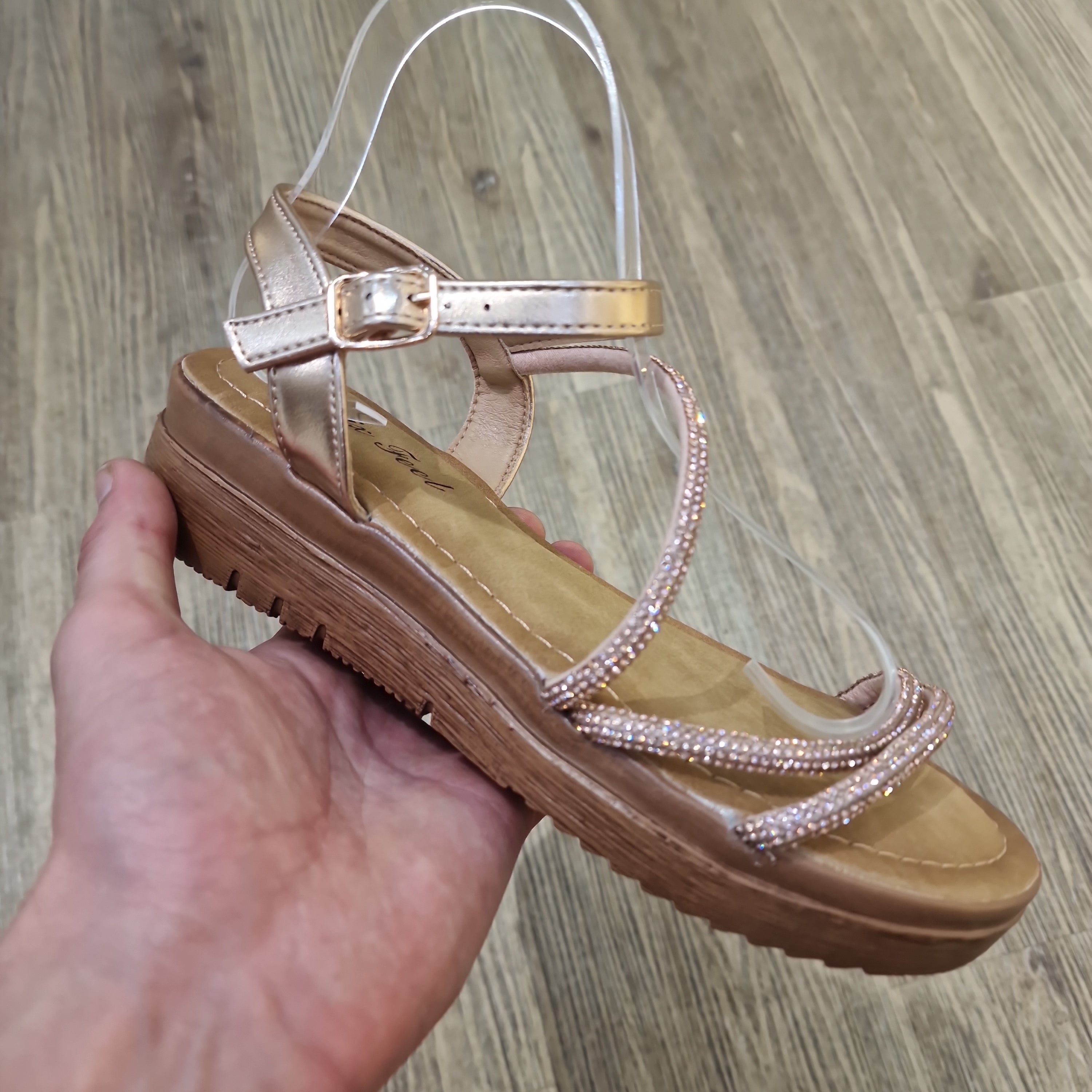 Sandal med bling strop - ingen returret