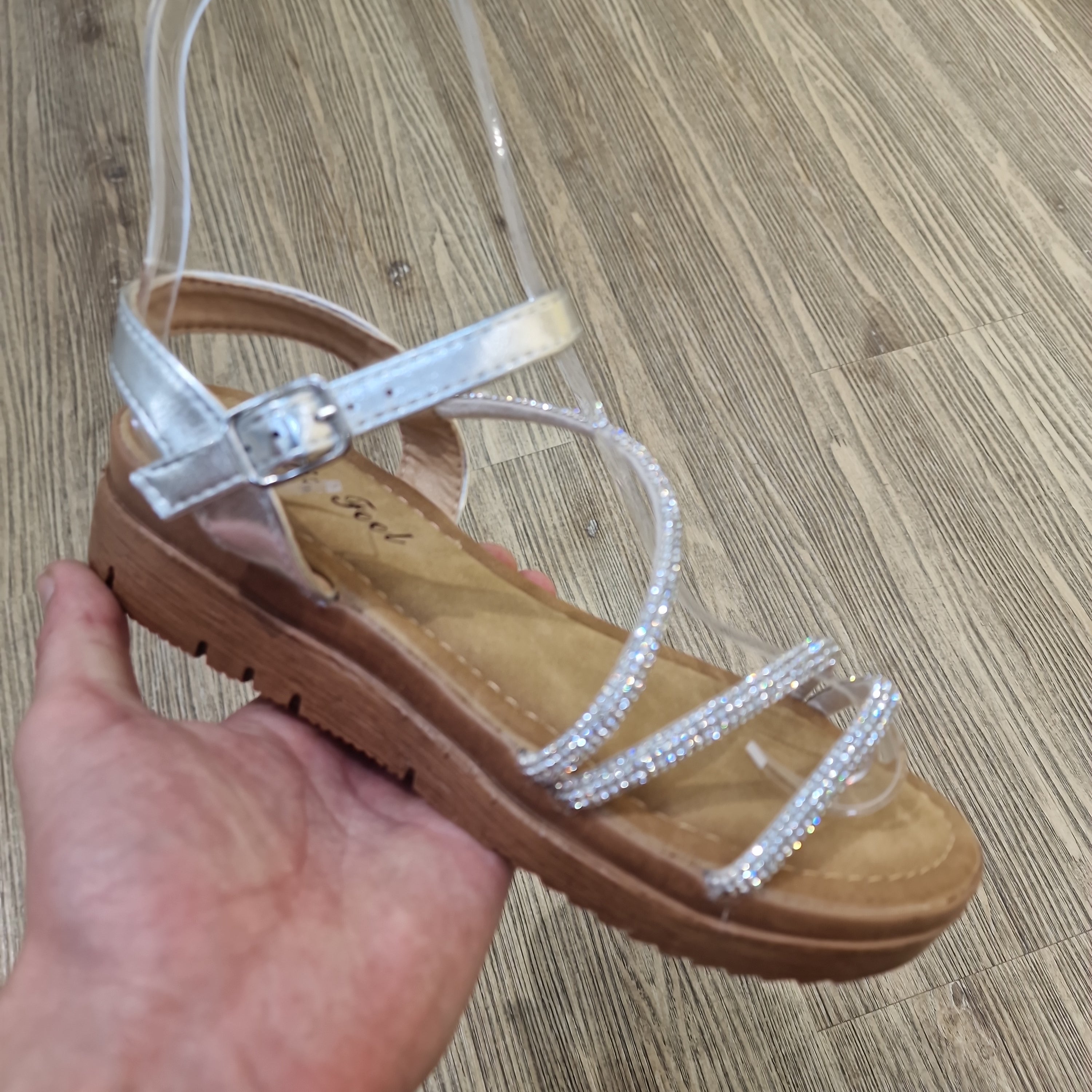 Sandal med bling strop - ingen returret