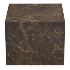 Prague Sofabord marmor look brun sæt af 2 40x40x36cm/50x50x40cm