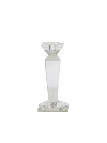 KerzenStänder SILEX, Kristall, 8x8x18 cm
