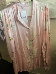 Satin skjorte med blomster print by Bluebell